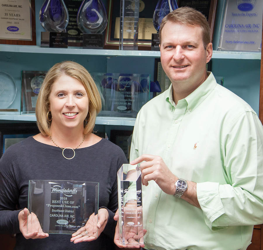 John and Jennifer Tuckwiller, the owners of Carolina Air - best hvac company in Beaufort