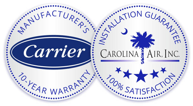 Carrier Warranty and Carolina Air Guarantee