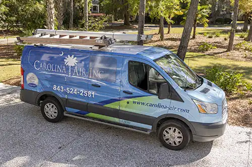 Carolina Air arrives for Service Agreement checkup