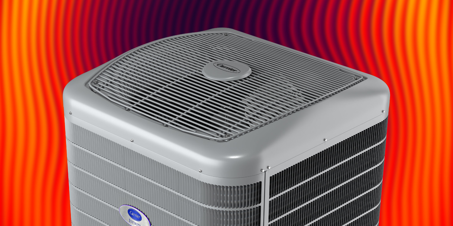 HVAC system generating heat.